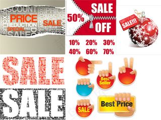 减价促销元素