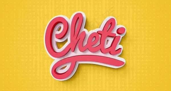 Cheti文字效果(3000X3000(DPI:72))psd模版下载