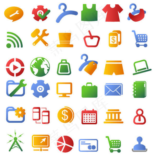 精致单色图标,免抠元素