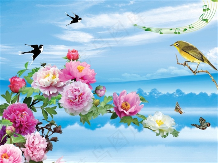 花香鸟语蝶纷飞