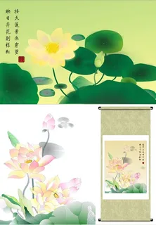 矢量荷花 矢量荷花