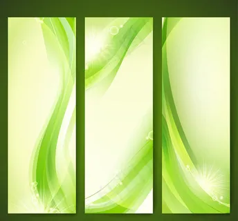 绿色曲线banner