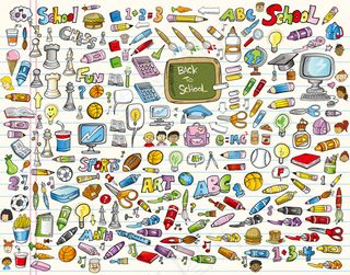 儿童学习元素背景