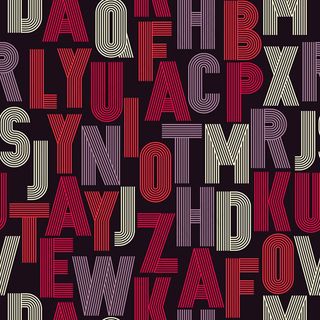 条纹字母无缝背景