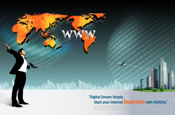 科技商务5,背景元素