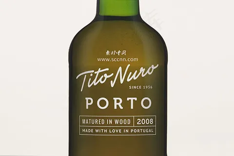 玻璃瓶标志样机