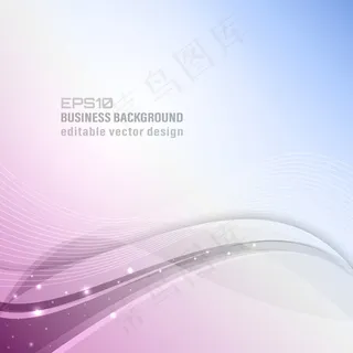 简约波浪线条背景