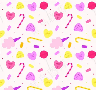 美味的甜食背景