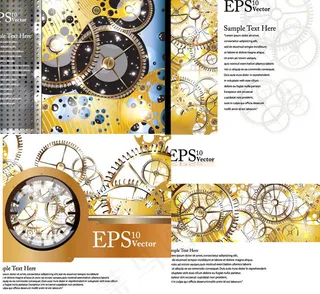 齿轮科技文本,背景元素