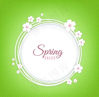春季促销花环矢量 春季促销花环矢量