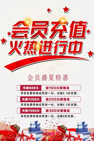 会员充值活动海报