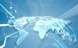 抽象立体世界地图