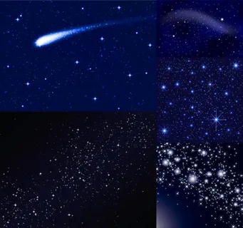 璀璨的星空背景,背景元素
