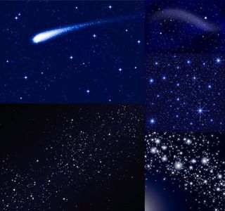 璀璨的星空背景,背景元素