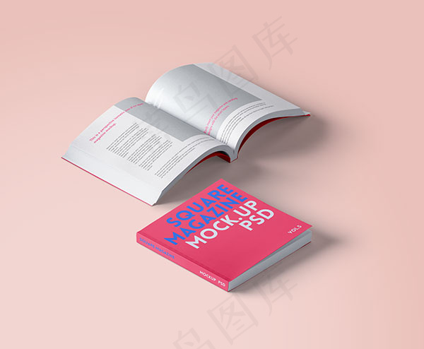 杂志封面内页贴图