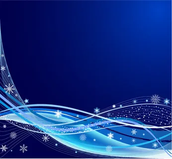 雪花与蓝色动感线 雪花与蓝色动感线