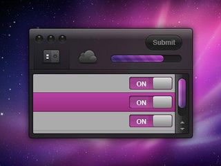 质感黑暗UI元素