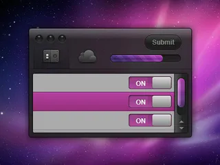 质感黑暗UI元素