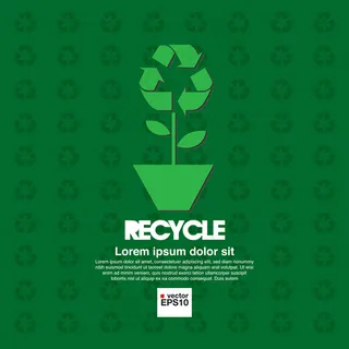 绿色节能减排花朵