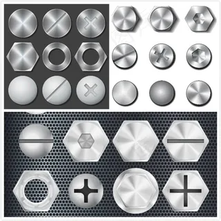 金属按钮图标,免抠元素