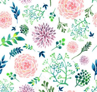 花朵和叶子背景