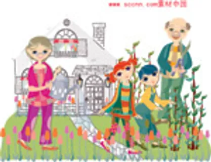 韩国风格欢乐家庭_1