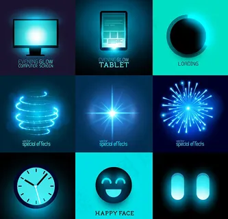 电子发光焰火光效