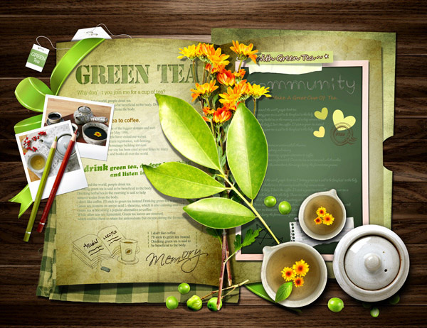 绿茶广告设计