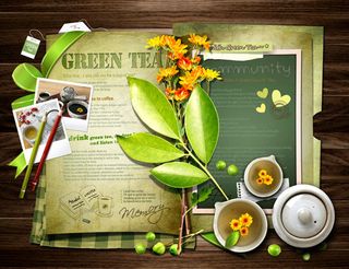 绿茶广告设计