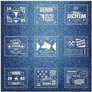 牛仔裤时尚标签