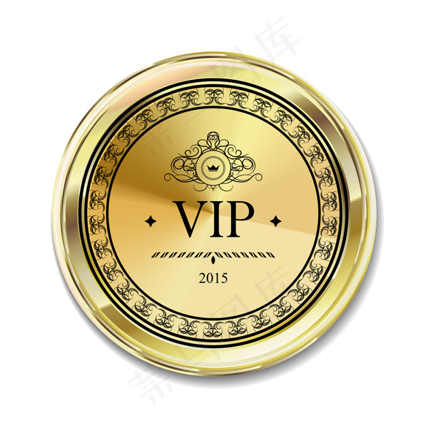VIP徽章矢量