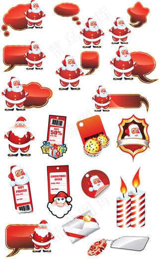 圣诞老人标签