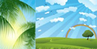 精美自然风景矢量