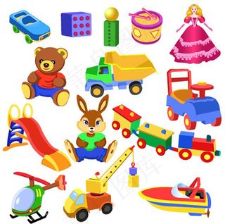 儿童玩具矢量