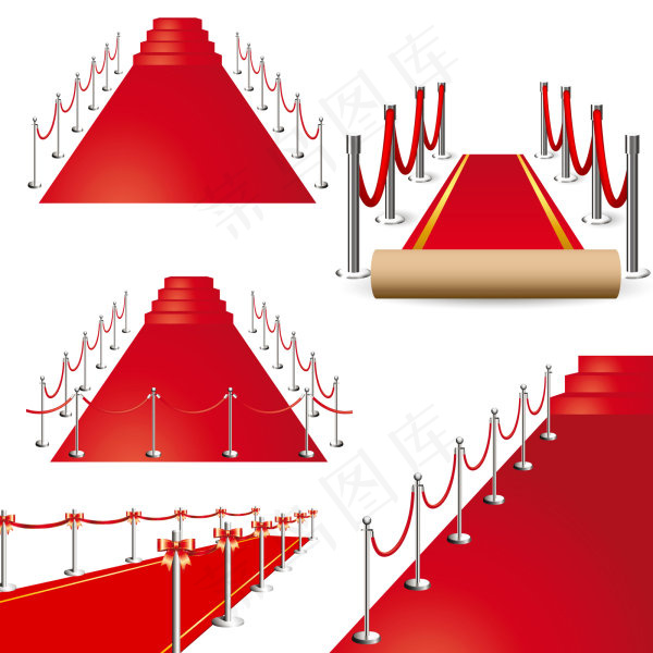 精美红地毯矢量eps,ai矢量模版下载