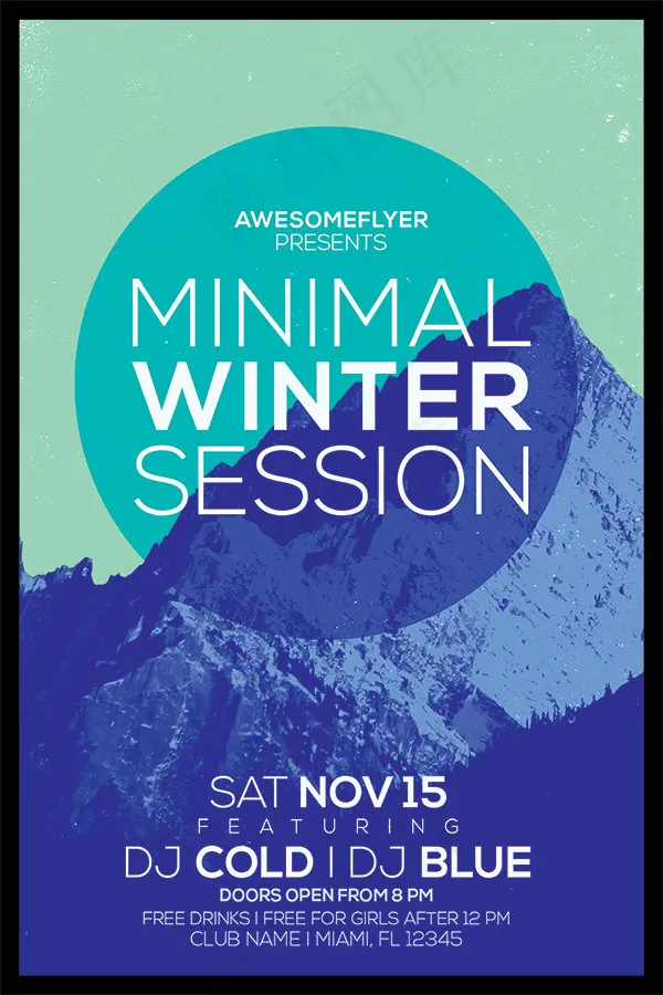 旅游城市介绍海报psd模版下载