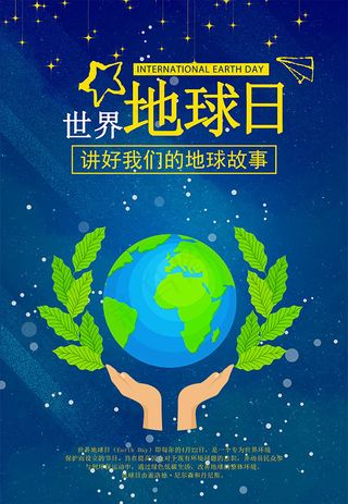 世界地球日海报
