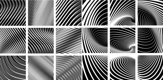 动感黑白螺旋纹