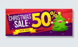 圣诞节促销Banner