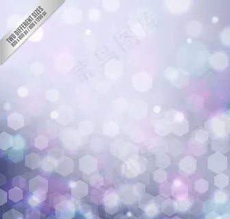 六边形光晕背景