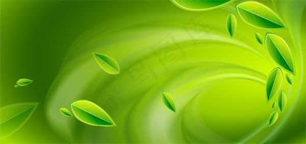 绿色叶子背景