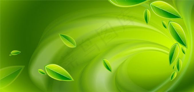 绿色叶子背景
