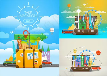 环游世界卡通漫画