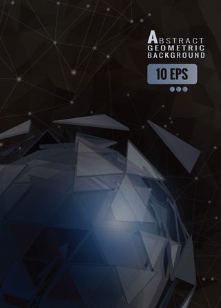 连线抽象几何背景