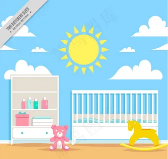 白色家具婴儿房 白色家具婴儿房