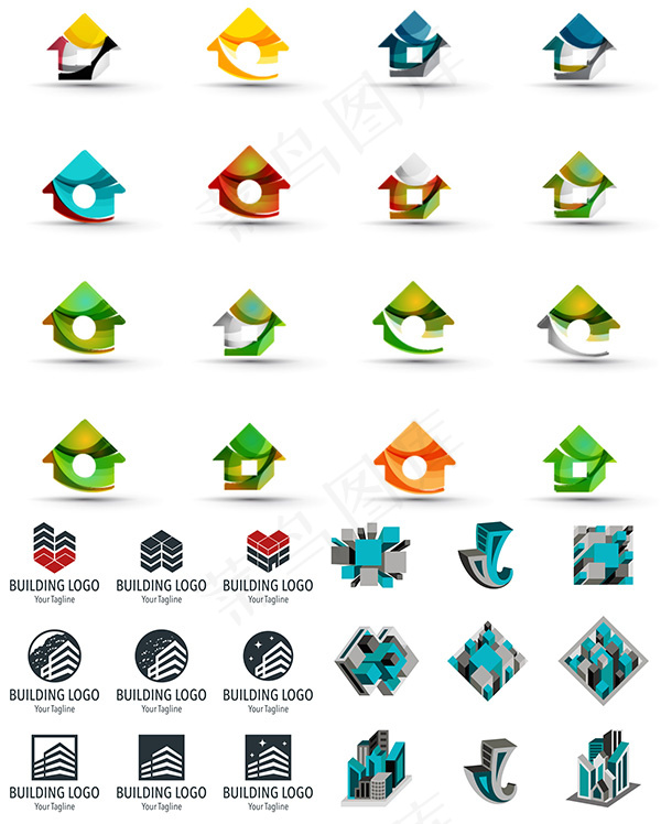 建筑行业LOGOeps,ai矢量模版下载