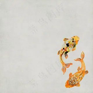 古典鲤鱼背景