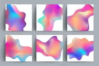 多彩酷炫渐变背景