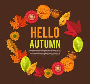 秋季花环设计