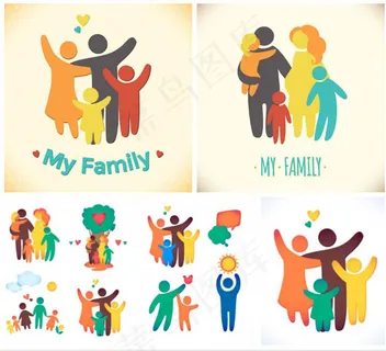 和谐幸福家庭人物